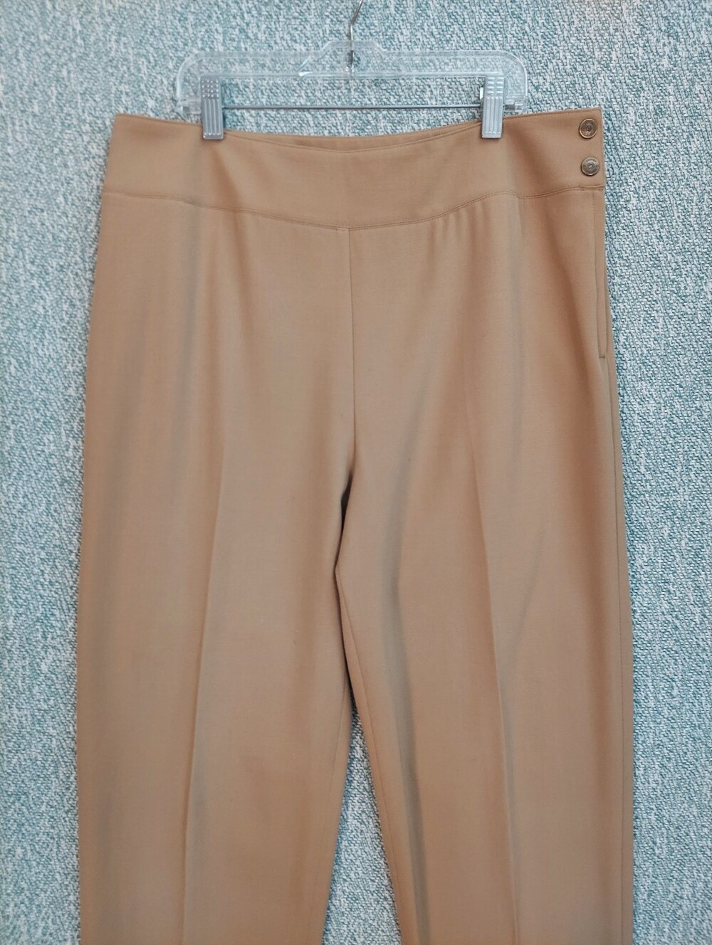 Lauren Ralph Lauren Camel Side-zip  Trousers, Wool Blend, Womens Size 12
